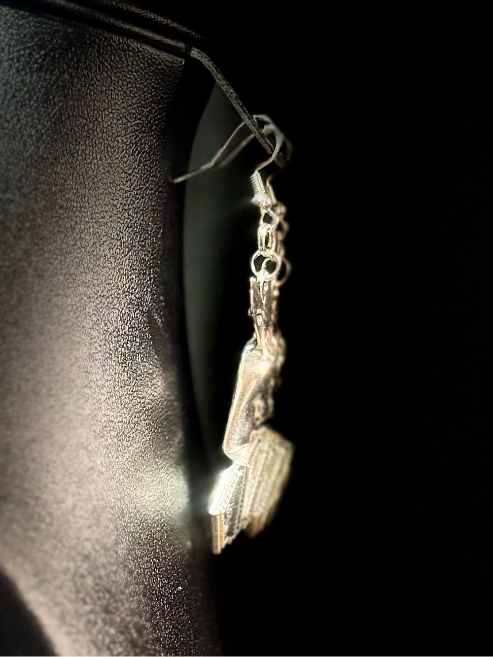 Silver Charm Pendant Necklace and Earrings Set - Picture 8 of 8